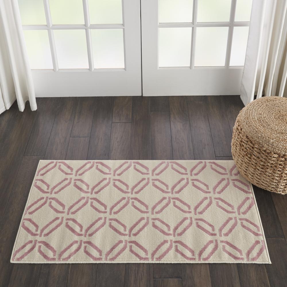 Jubilant Area Rug, Ivory/Pink, 2' x 4'