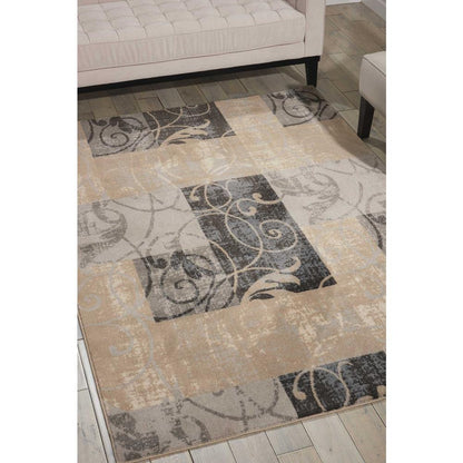 Contemporary Rectangle Area Rug, 9' x 13'