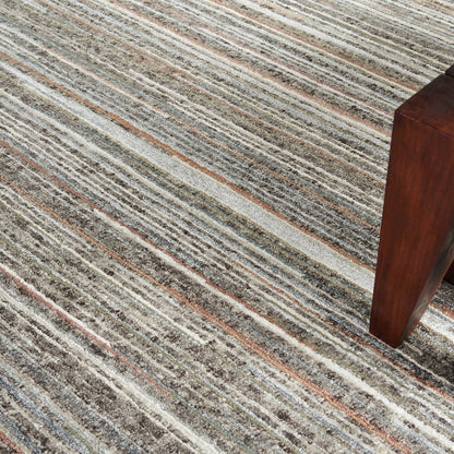 Nourison Plateau Area Rug, Grey/Green, 9'6" x 12'6", PAE01