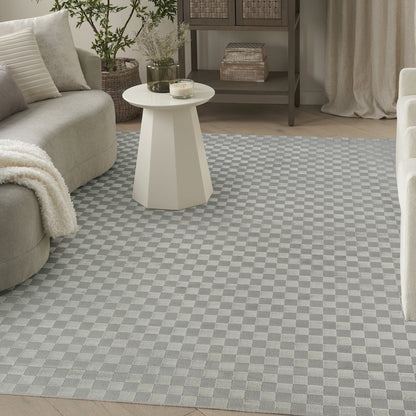 Serenity Home 7'10" x 9'10" Grey Modern Indoor Rug