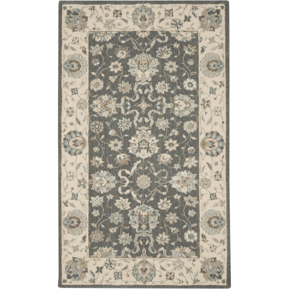 Rectangle Farmhouse Machine Made Area Rug
