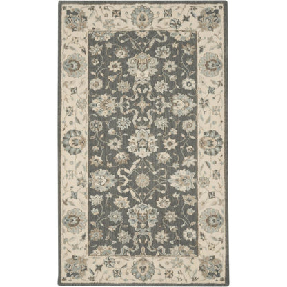 Rectangle Farmhouse Machine Made Area Rug