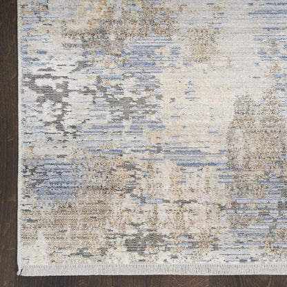Nourison Abstract Hues Area Rug, Grey Blue 10' x 13'