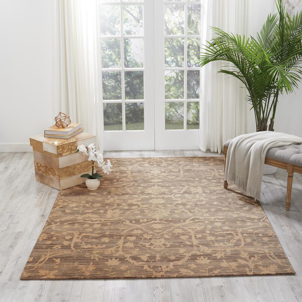 Silk Elements Area Rug, Taupe, 5'6" x 8'
