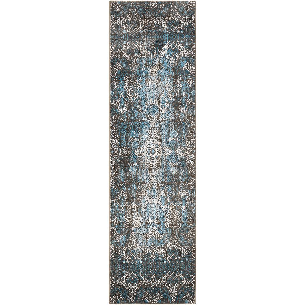 Karma Area Rug, Blue, 2'2" x 7'6"