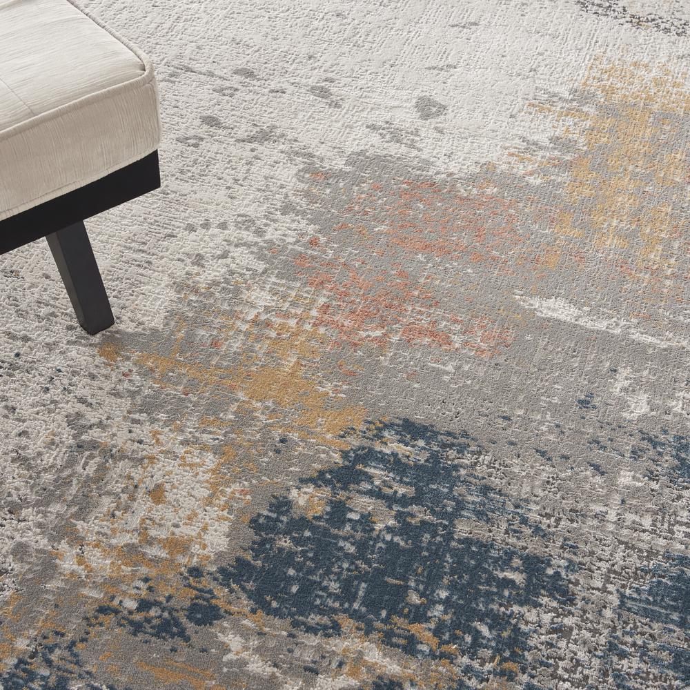 Modern Round Area Rug, 5' x Round