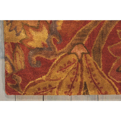 Jaipur Area Rug, Flame, 9'6" x 13'6"