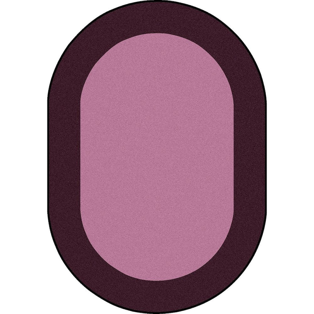 Kid Essentials All Around 7'8" x 10'9" Oval Area Rug in Color Purple