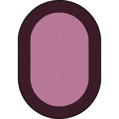 Kid Essentials All Around 7'8" x 10'9" Oval Area Rug in Color Purple