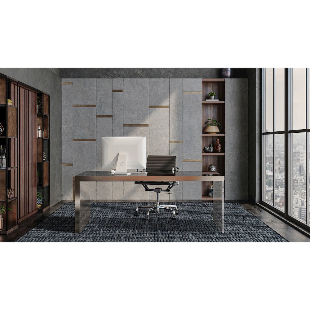 WorkSpace Attractive Choice 5'4" x 7'8" Area Rug in Color Slate