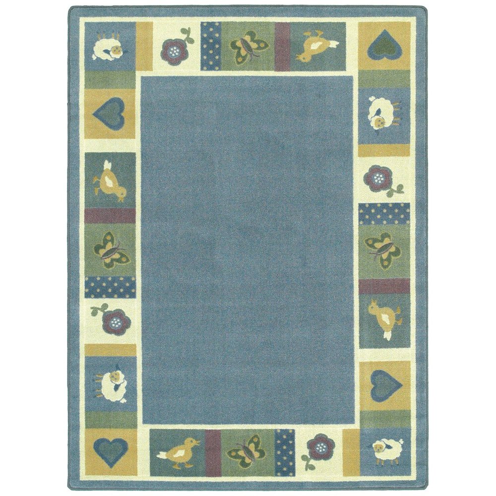 Kid Essentials Baby Blues 5'4" x 7'8" Area Rug in Color Soft