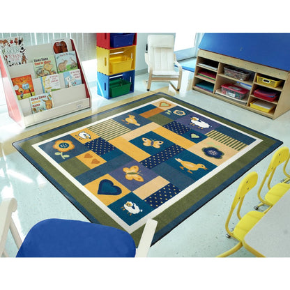 Kid Essentials Baby Love 5'4" x 7'8" Area Rug in Color Bold