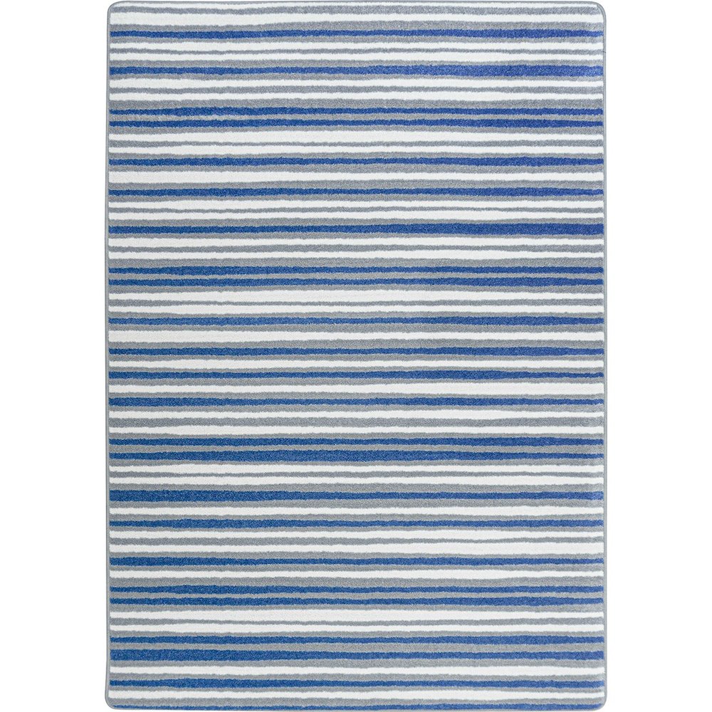 Claremont Kids Between the Lines 5'4" x 7'8" Area Rug in Color Blue Skies