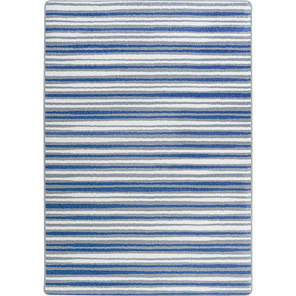 Claremont Kids Between the Lines 5'4" x 7'8" Area Rug in Color Blue Skies