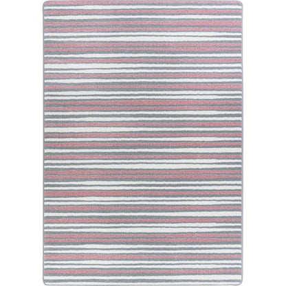 Claremont Kids Between the Lines 5'4" x 7'8" Area Rug in Color Blush