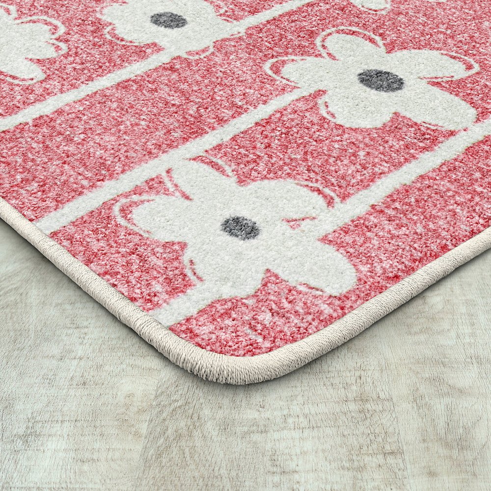 Claremont Kids Big Blooms 5'4" x 7'8" Area Rug in Color Blush