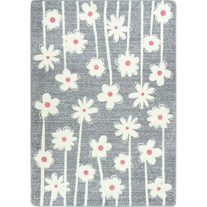Claremont Kids Big Blooms 5'4" x 7'8" Area Rug in Color Cloudy