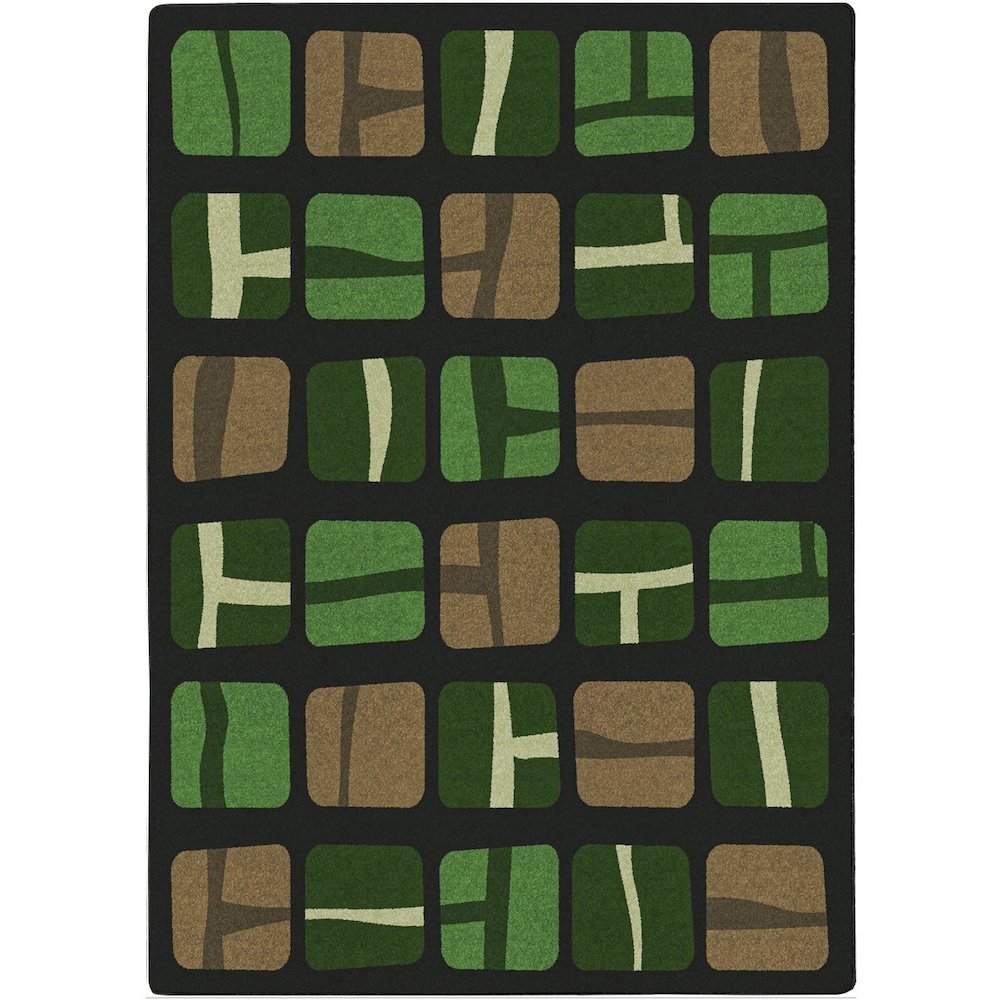 Kid Essentials BioBlocks 10'9" x 13'2" Area Rug in Color Meadow
