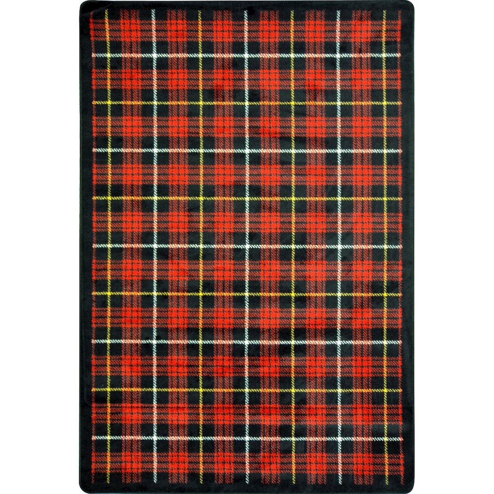 Kaleidoscope Bit O' Scotch 5'4" x 7'8" Area Rug in Color Lumberjack Red