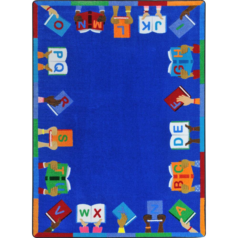 Kid Essentials Books Are Handy 7'8" x 10'9" Area Rug in Color Multi