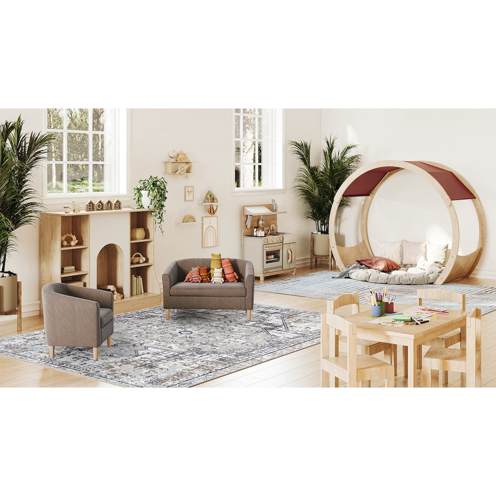 Canyon Tapestry 5'4" x 7'8" Area Rug in Color Twilight