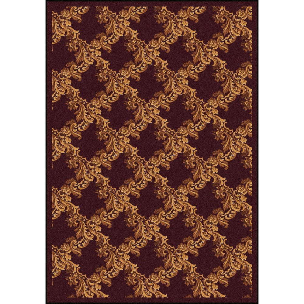 Any Day Matinee Corinth 5'4" x 7'8" Area Rug in Color Burgundy