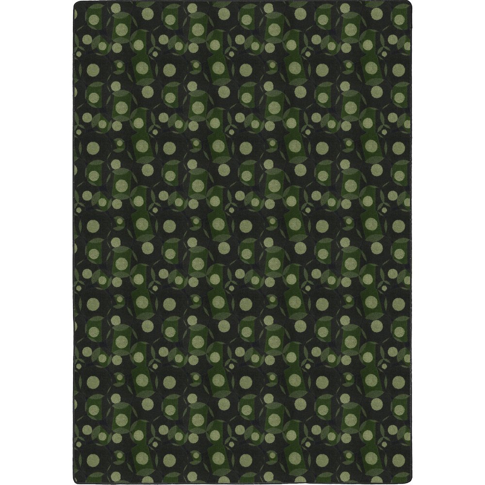 Games People Play Corner Pocket 7'8" x 10'9" Area Rug in Color Green