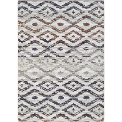 Diamond Oasis 5'4" x 7'8" Area Rug in Color Sunset