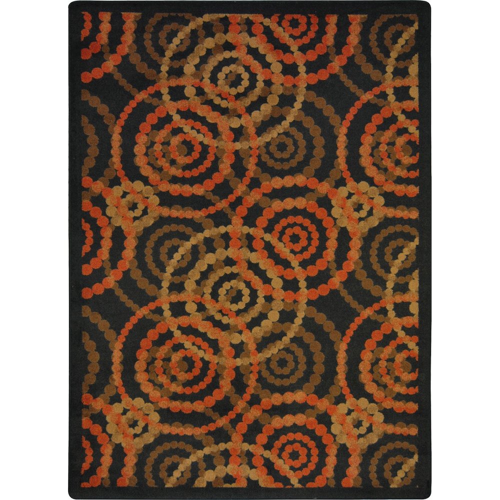 Kid Essentials Dottie 5'4" x 7'8" Area Rug in Color Warm Earth