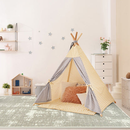 Claremont Kids Enchanted 5'4" x 7'8" Area Rug in Color Linen
