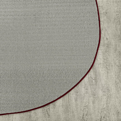 Kid Essentials Endurance 12' x 7'6" Oval Area Rug in Color Burgundy