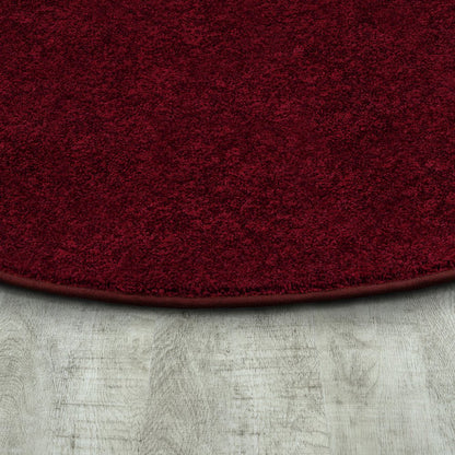 Kid Essentials Endurance 12' x 7'6" Oval Area Rug in Color Burgundy