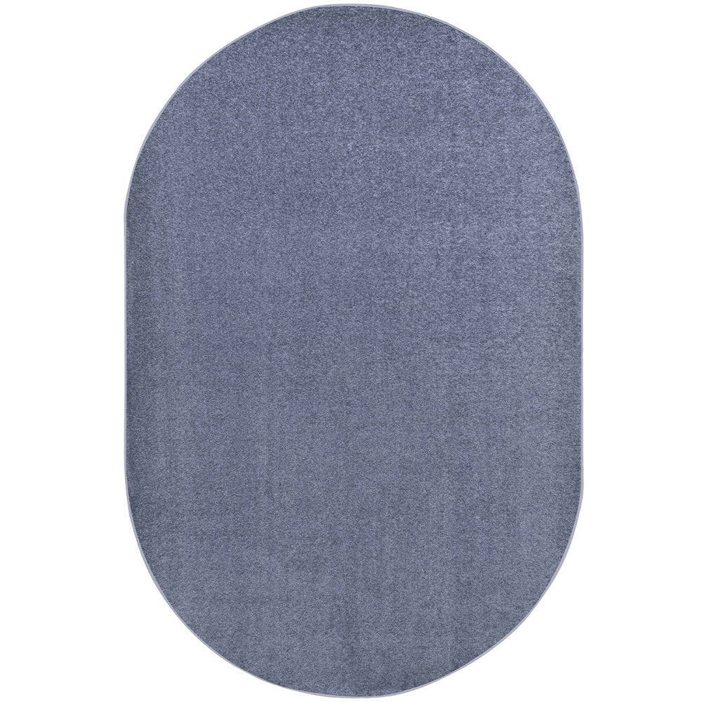Kid Essentials Endurance 12' x 7'6" Oval Area Rug in Color Glacier Blue