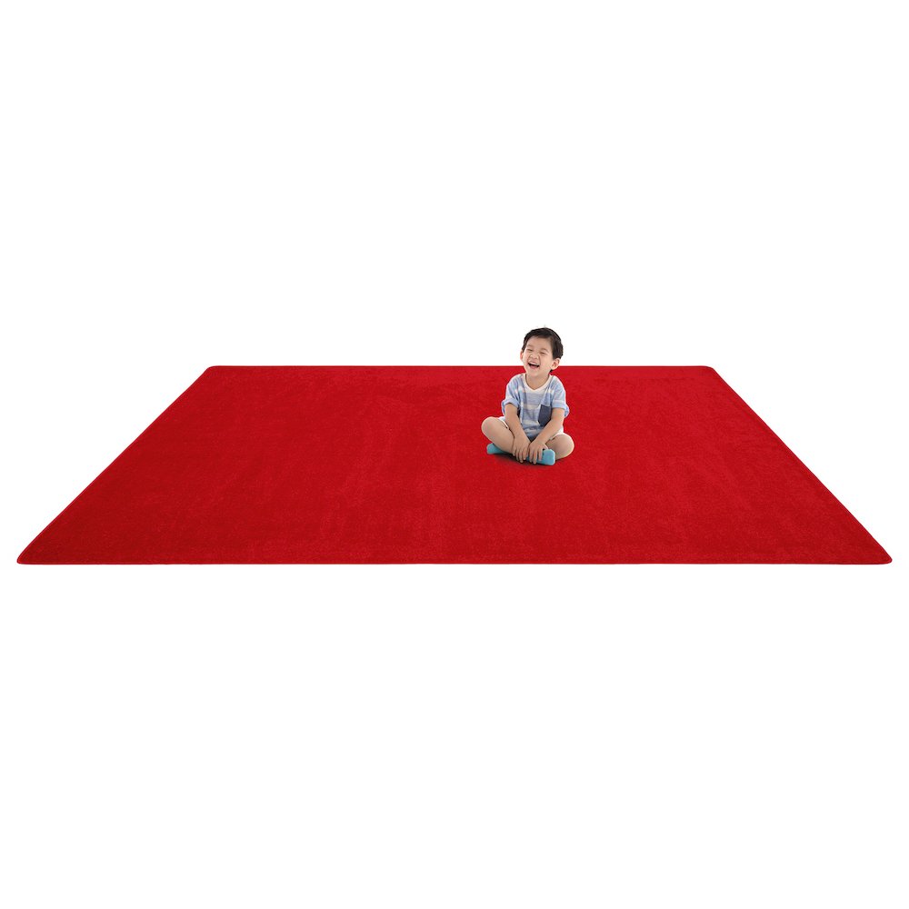 Kid Essentials Endurance 12' x 12' Area Rug in Color Red
