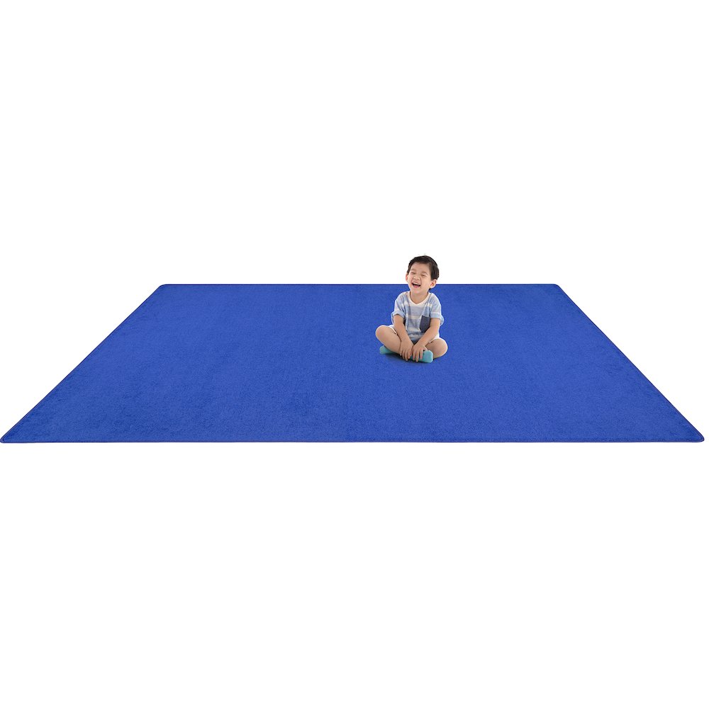 Kid Essentials Endurance 12' x 12' Area Rug in Color Royal Blue