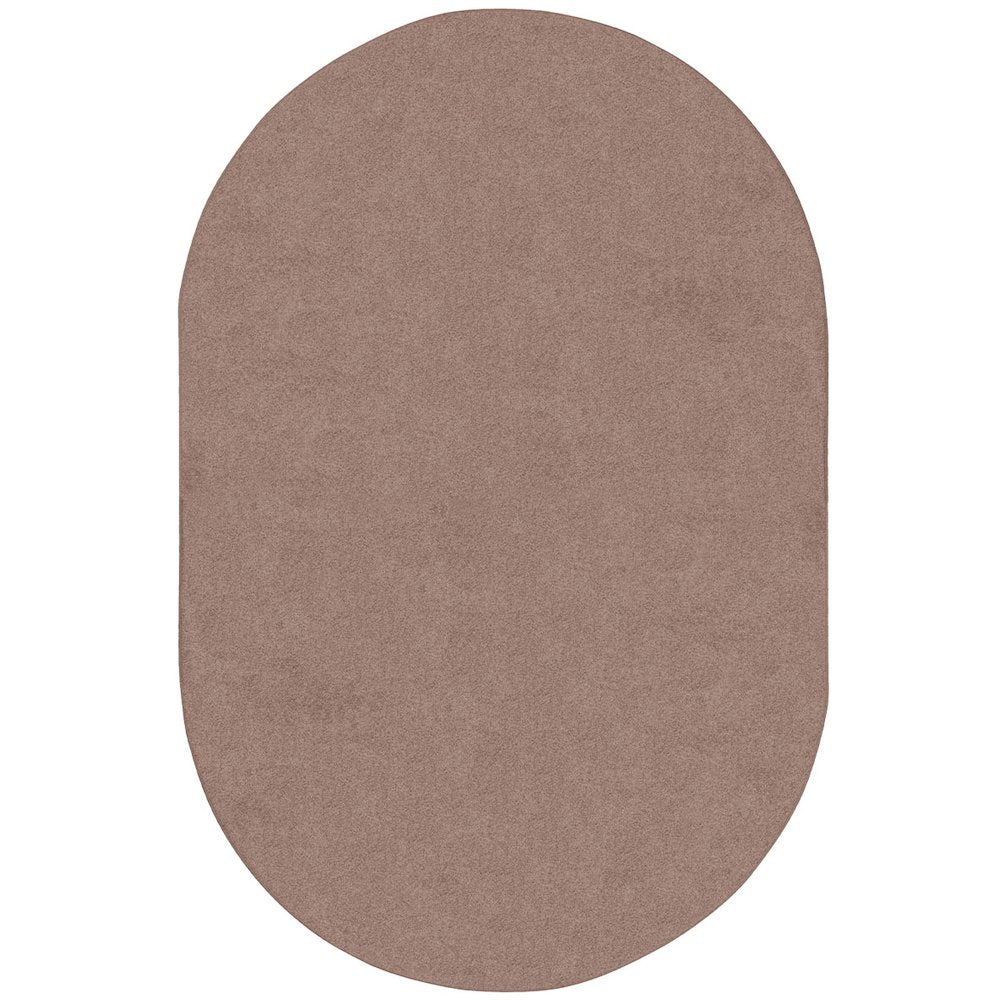 Kid Essentials Endurance 12' x 7'6" Oval Area Rug in Color Taupe
