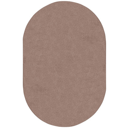 Kid Essentials Endurance 12' x 7'6" Oval Area Rug in Color Taupe