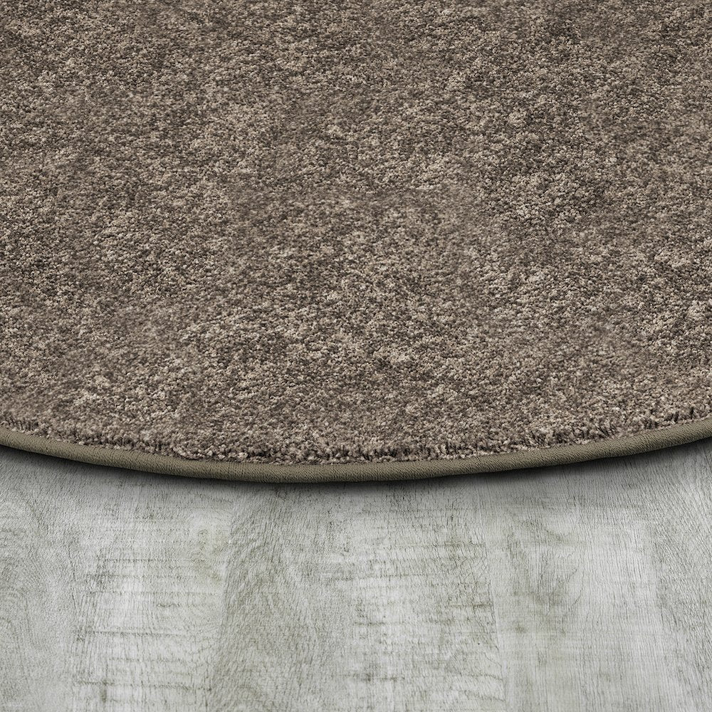 Kid Essentials Endurance 12' x 7'6" Oval Area Rug in Color Taupe