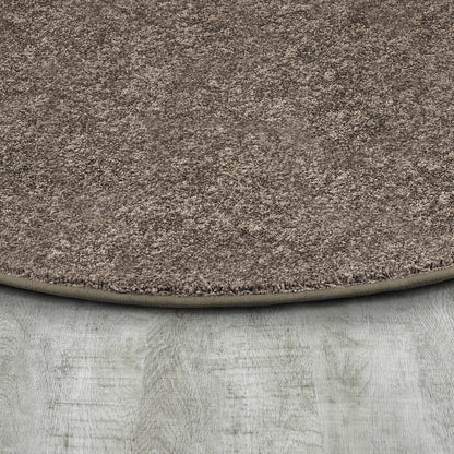 Kid Essentials Endurance 12' x 7'6" Oval Area Rug in Color Taupe