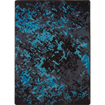 Kid Essentials Eruption 5'4" x 7'8" Area Rug in Color Teal