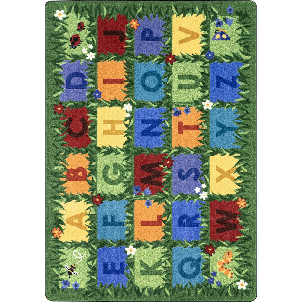 Field of Learning 7'8" x 10'9" Area Rug in Color Multi