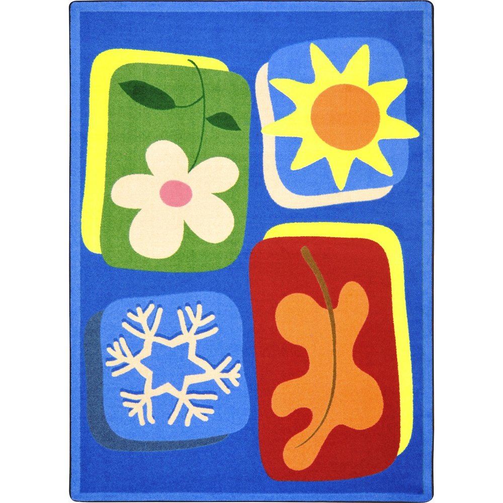 Kid Essentials First Seasons 5'4" x 7'8" Area Rug in Color Multi