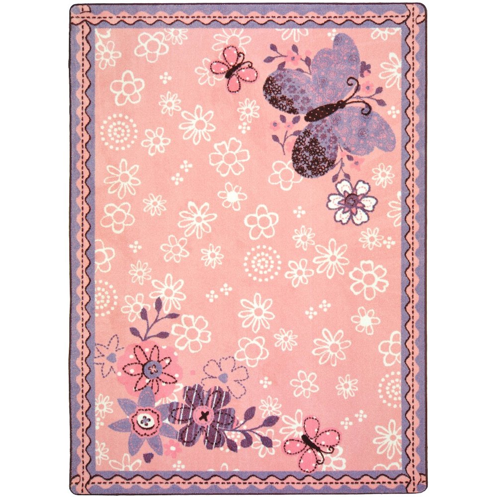 Kid Essentials Flower Fields 5'4" x 7'8" Area Rug in Color Multi
