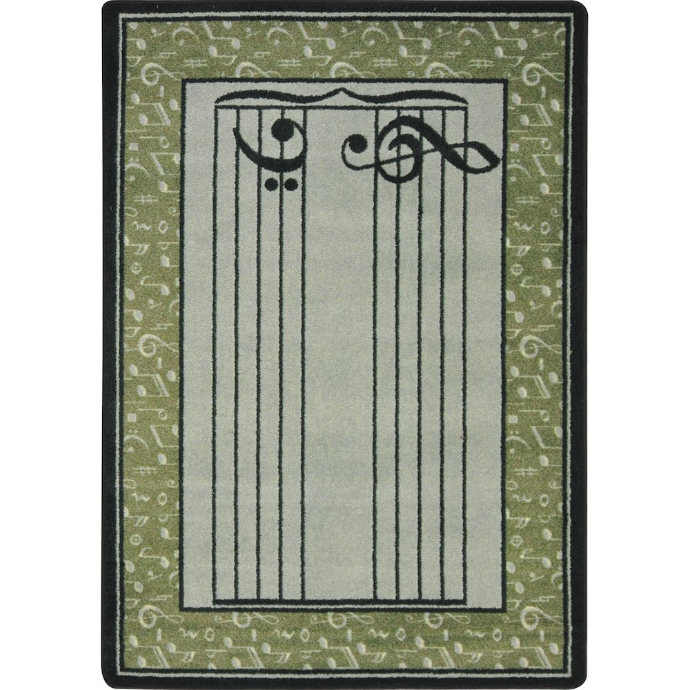 Kid Essentials Fully Staffed 5'4" x 7'8" Area Rug in Color Sage