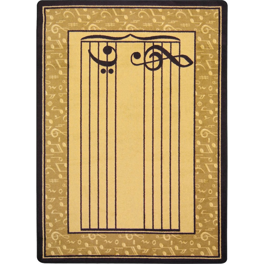 Kid Essentials Fully Staffed 5'4" x 7'8" Area Rug in Color Sand