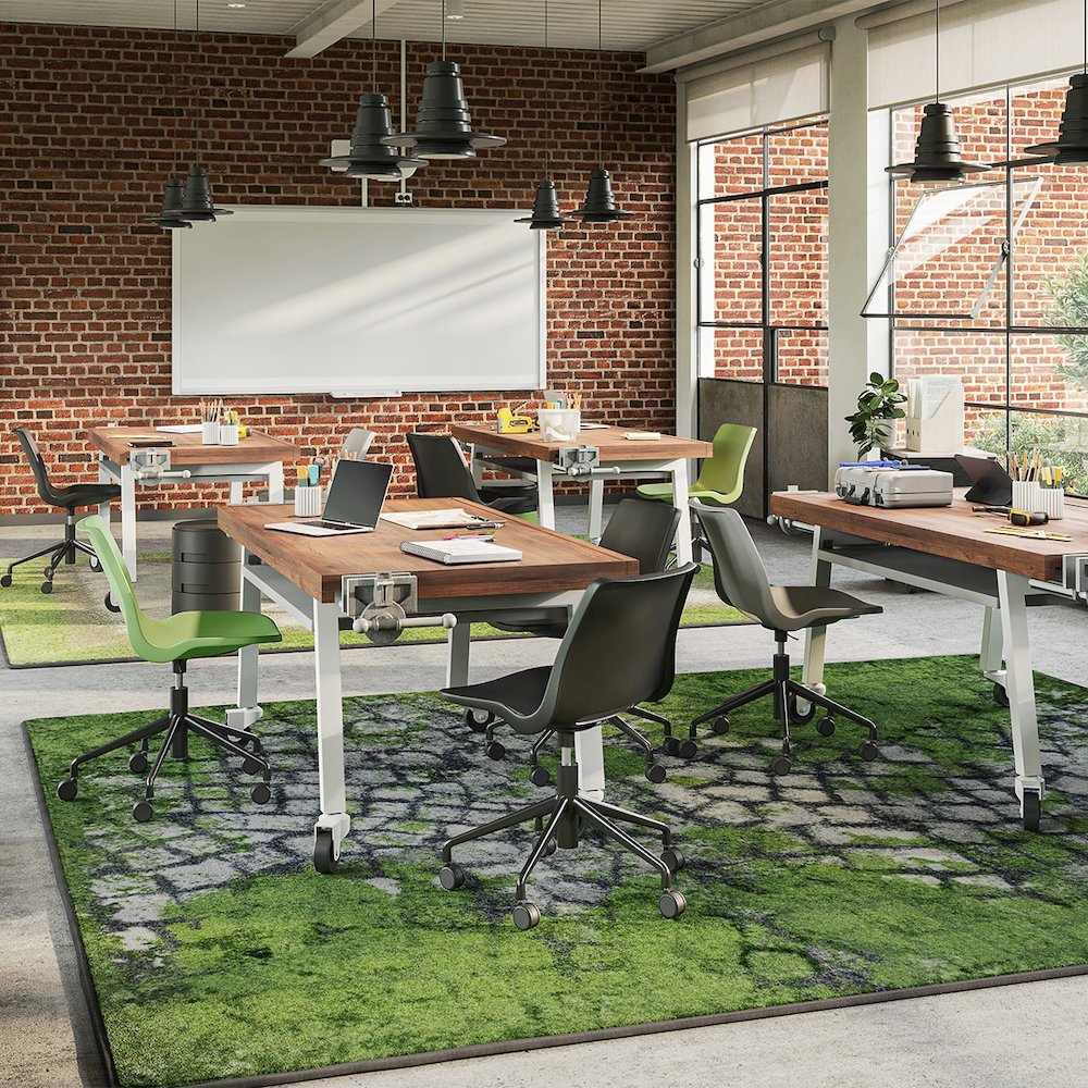 Kid Essentials Grown Up 7'8" x 10'9" Area Rug in Color Meadow