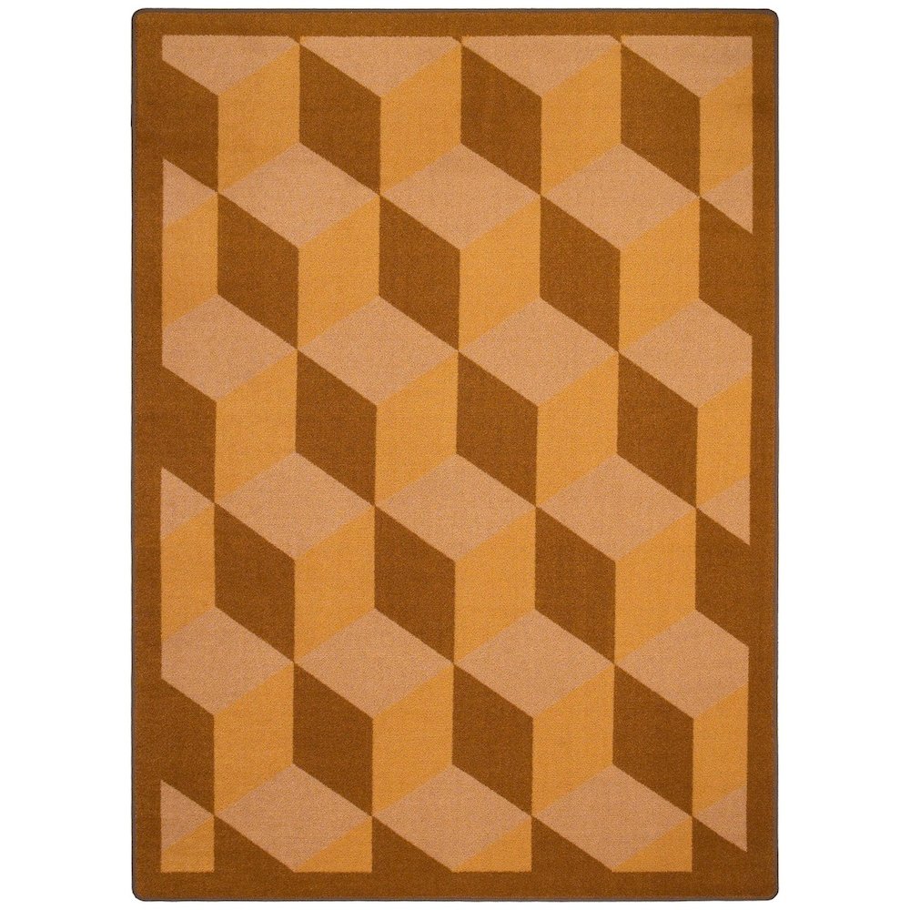 Kaleidoscope Highrise 5'4" x 7'8" Area Rug in Color Wheat