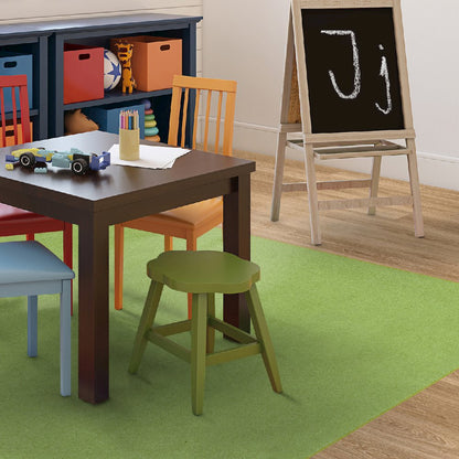 Kid Essentials Just Kidding 12' x 12' Area Rug in Color Lime Green