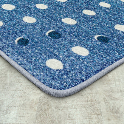 Claremont Kids Little Moons 5'4" x 7'8" Area Rug in Color Blue Skies