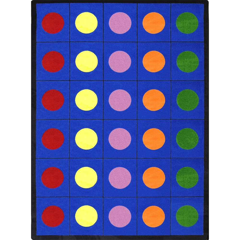 Kid Essentials Lots of Dots 10'9" x 13'2" Area Rug in Color Multi